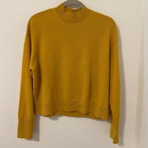 Everlane Mock Neck Crop Cashmere Sweater